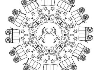 Mandala Lejano Oeste: dibujo para colorear e imprimir