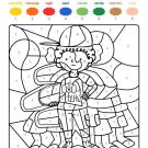 Dibujo mágico de niño con gorra: dibujo para colorear e imprimir