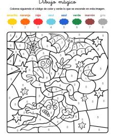 Dibujo mágico de fantasmas: dibujo para colorear e imprimir