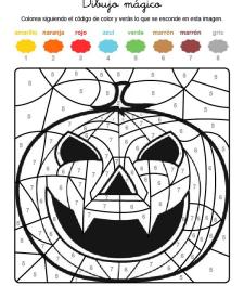 Dibujo mágico de supercalabaza: dibujo para colorear e imprimir