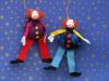 Marionetas de payasos acróbatas: manualidad para niños