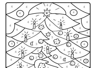 Dibujo mágico de adornos de Navidad: dibujo para colorear e imprimir
