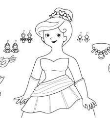 El baile de máscaras: dibujo para colorear e imprimir