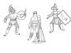 Gladiadores: dibujo para colorear e imprimir