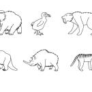 Animales desaparecidos: dibujo para colorear e imprimir