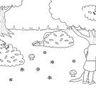 Juego del escondite: dibujo para colorear e imprimir