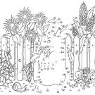 Dibujo de unir puntos de una liebre: dibujo para colorear e imprimir