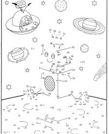 Dibujo de unir puntos de un robot: dibujo para colorear e imprimir