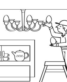 Electricista: dibujo para colorear e imprimir