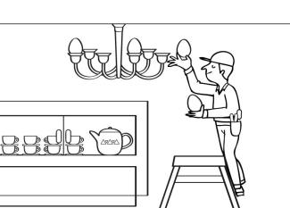 Electricista: dibujo para colorear e imprimir