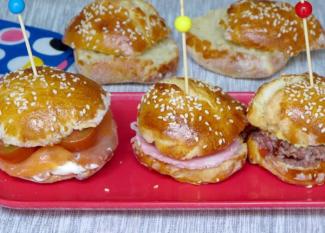 Receta de mini hamburguesas