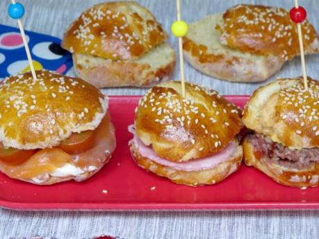 Receta de mini hamburguesas con salmón