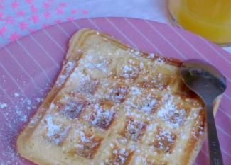 Receta casera de masa para gofres