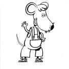 Tim, ratón chico: dibujo para colorear e imprimir