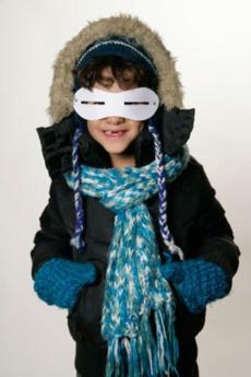 Gafas para la nieve: experimento para niños