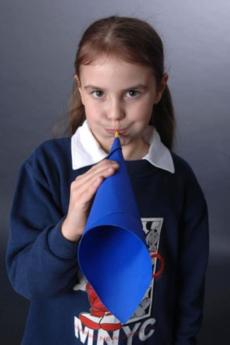 Trompeta con paja: experimento para niños sobre el sonido