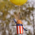 Fabricar un conejo de Pascual volando en globo aerostático