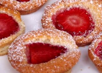 Receta infantil de tartaletas de fresa