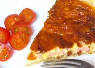 Receta infantil de quiche lorraine