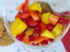 Receta infantil de ensalada de frutas de primavera