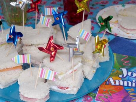 Mini sándwiches especial cumpleaños: recetas para niños