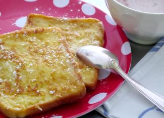 Receta infantil de torrijas de pan de brioche