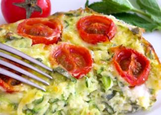 Receta infantil de pastel de calabacin y queso feta