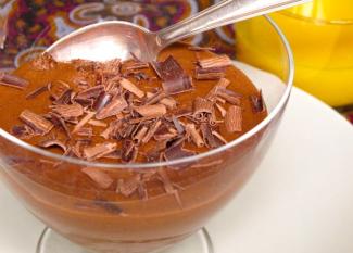 Receta infantil de mousse de chocolate