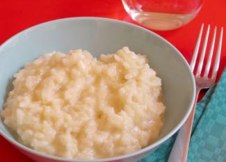 Receta infantil de risotto casero