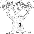 Un árbol para mamá: dibujo para colorear e imprimir