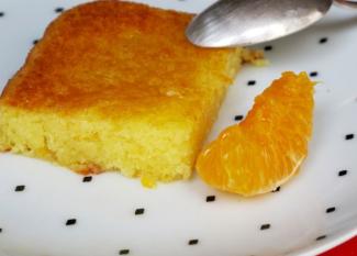 Receta infantil de bizcocho borracho de naranja sin alcohol