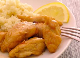 Receta infantil de pollo con limón y miel