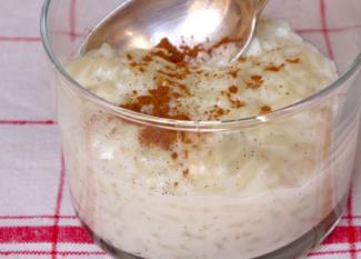 Receta infantil de arroz con leche