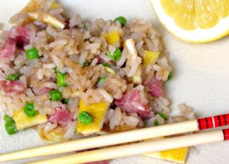 Receta infantil de arroz cantones