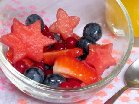 Receta de ensalada de estrellas de fruta