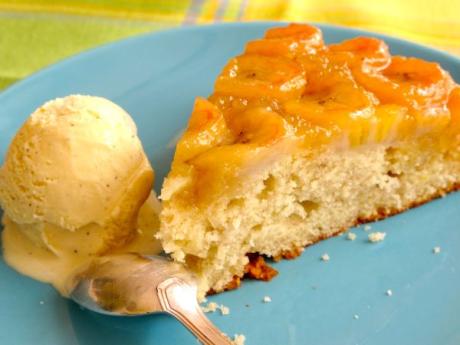 Receta de tarta de plátano y caramelo