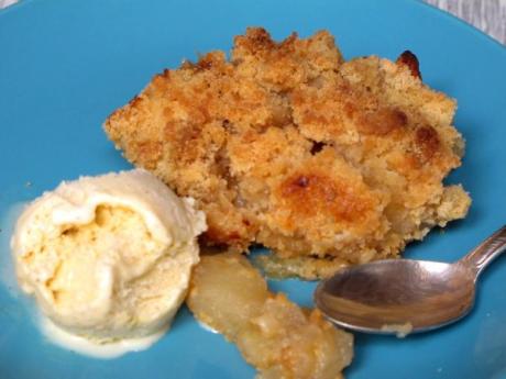 Receta de crumble de manzanas