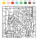 Colour by numbers: un caballo