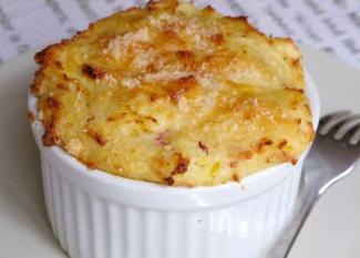 Receta infantil de gratinado de patatas con parmesano