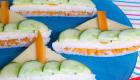 Receta de sándwiches con forma de barco