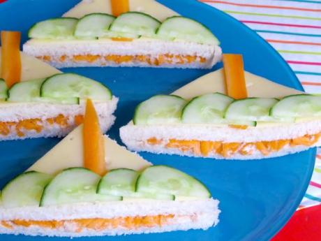 Receta de sándwiches con forma de barco