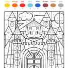 Colour by numbers: un castillo medieval