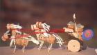 Carro de gladiadores con sus caballos: manualidad para niños
