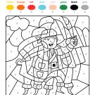 Colour by numbers: un pirata