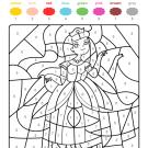 Colour by numbers: una princesa