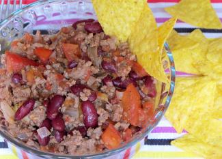 Receta infantil de chili con carne