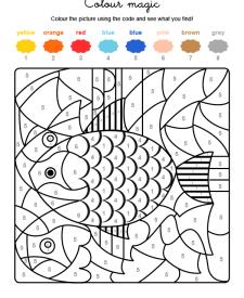 Colour by numbers: un pez de colores