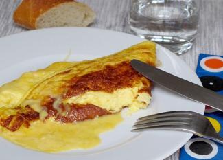 Receta infantil de tortilla de queso