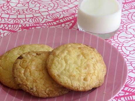 Receta de cookies de chocolate blanco