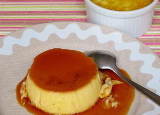 Receta infantil de flan de caramelo